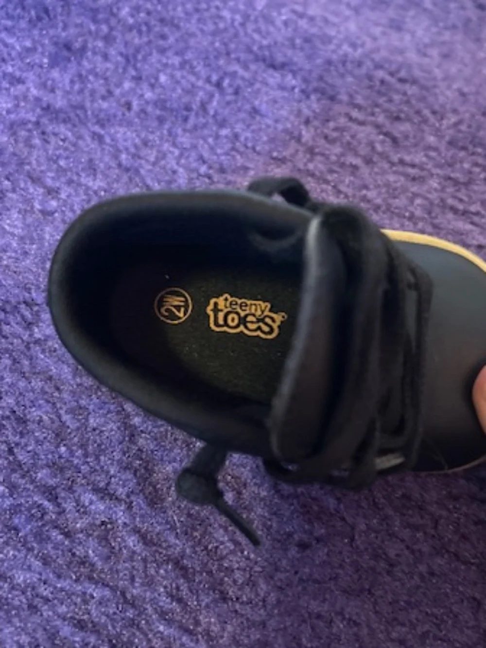 Tiny Toes -black dress baby shoes, Size 2, NWT